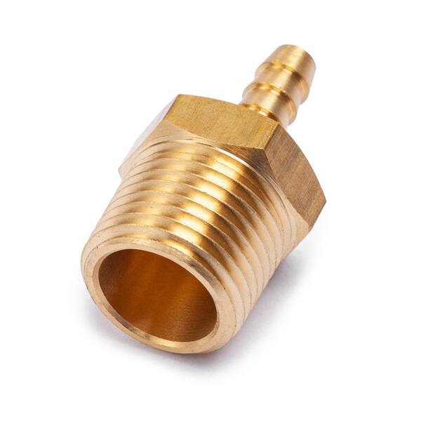 thumbnail image 2 of Dynapex 1/2 NPT Female To 3/4 Barb Hose ID Brass Fitting - Straight Pipe Fuel Heater Gas N-2V 2 of 6