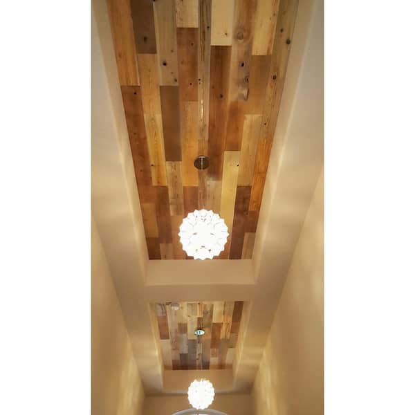 Timberchic Pine Wooden Wall Planks - Peel and Stick Application - 3 Width - 20 Sq. ft. - Baxter Blonde