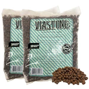 20 liters / 0.70 cu. ft. / 4 Gal. / Hydroponic Gardening Medium, Grow Rock, Expanded Clay Pebbles (2-bags of 10-liters)