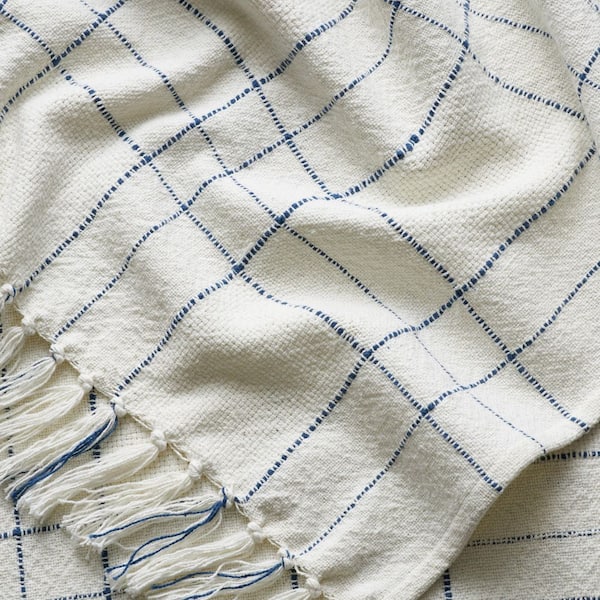 Company Cotton Textured Lightweight Throw Blanket