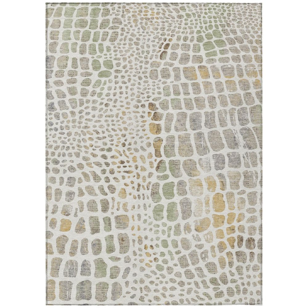 Chantille Machine Washable Indoor/Outdoor Abstract ACN3000 Ivory 5 ft. x 7 ft. 6 in. Area Rug price history on PriceWatchPro