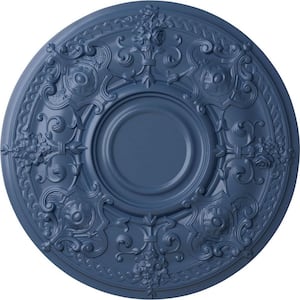 28-1/8" x 1-3/4" Oslo Urethane Ceiling Medallion (Fits Canopies up to 10-1/2"), Hand-Painted Americana
