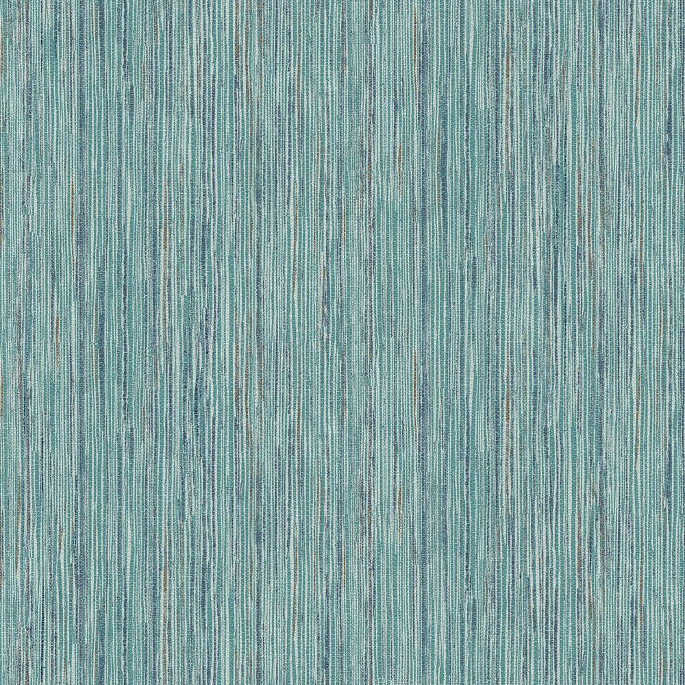 A-Street Prints Justina Teal Faux Grasscloth Wallpaper 2971-86343 - The ...