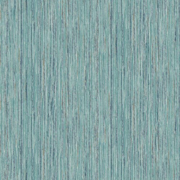 Fine Decor Miya Grasscloth Teal FD43157  Wallpaper Central
