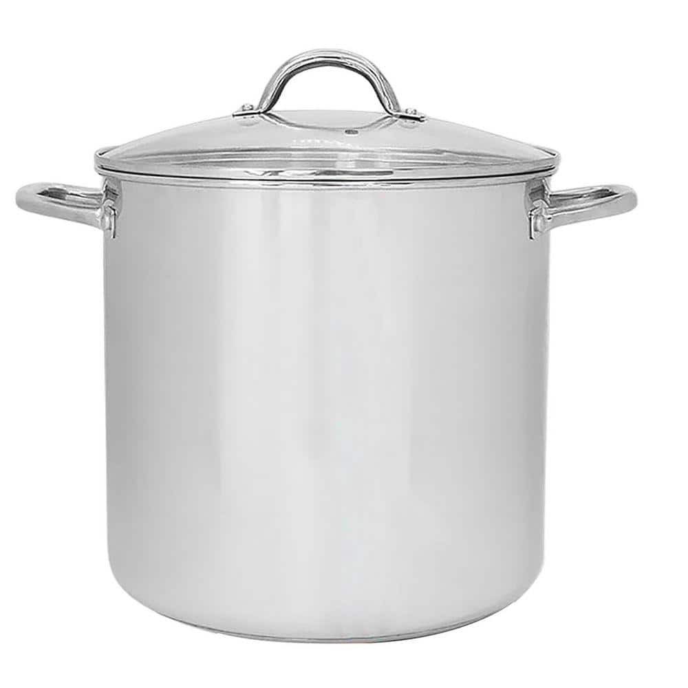 STOCK POT 36cm ステンレス鍋 33L Large Stock Pot 24 qt. With Lid - Nickel Free Stainless Steel