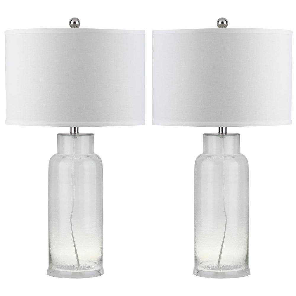 safavieh bottle glass table lamp