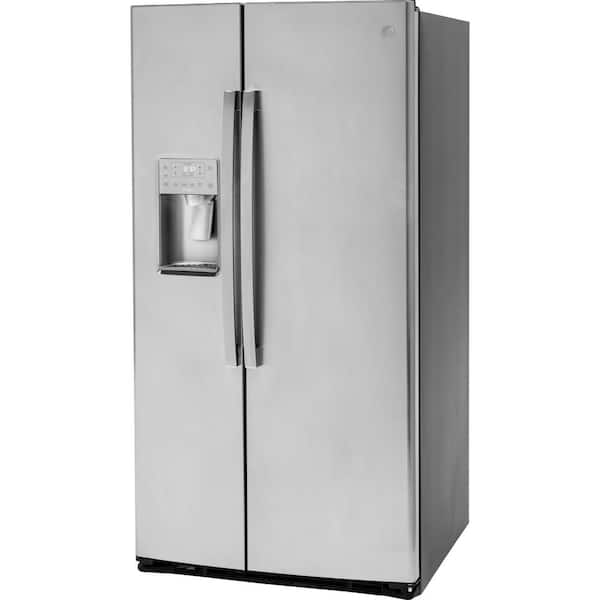 Profile 21.9 cu. ft. Side by Side Refrigerator in Fingerprint Resistant  Stainless Steel, Counter Depth