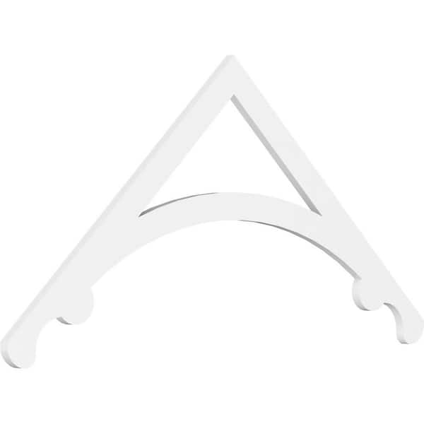 Ekena Millwork Legacy 1 in. D x 27-1/2 in. W x 60 in. L Signature Urethane Gable Pediment