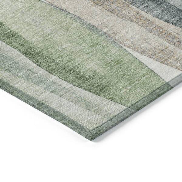 Chantille Machine Washable Indoor/Outdoor Abstract ACN1989 Fern 2 ft. 3 in. x 7 ft. 6 in. Runner Rug