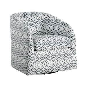 Karlock Multi Color Textured Fabric Swivel Chair