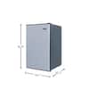 Magic Chef 3.3 cu. ft. Mini Fridge in Stainless Look HMR330SE - The Home  Depot