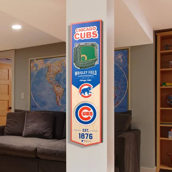 MLB Chicago Cubs Sports Fan Home Decor, Team Color