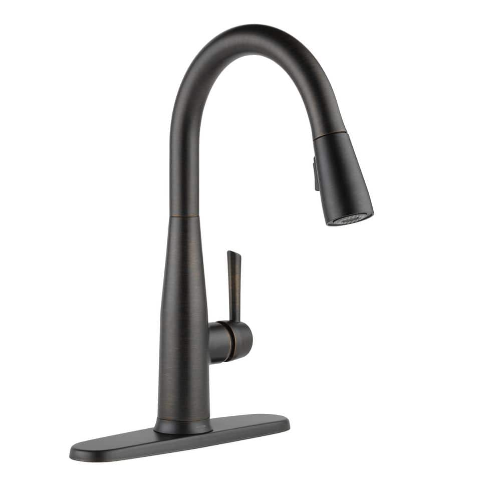 Venetian Bronze Modern Kitchen Faucet with Pull-out Spray