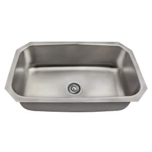 Undermount Stainless Steel 31 in. Single Bowl Kitchen Sink