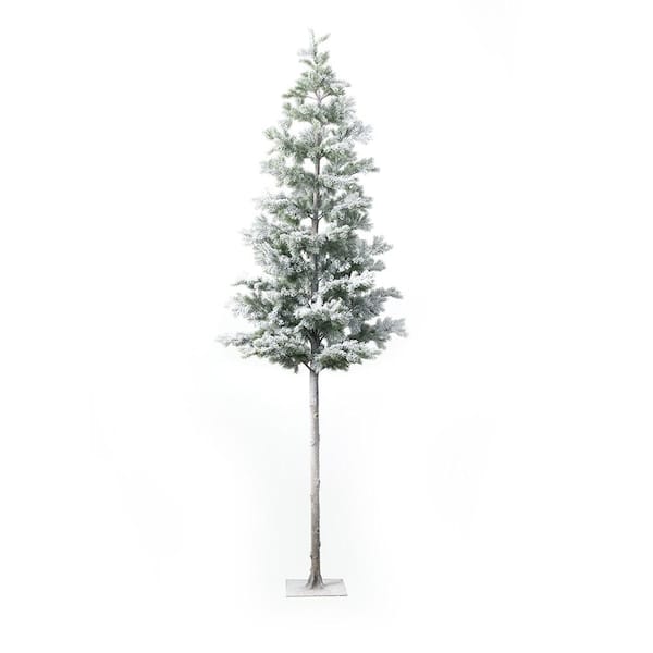 SULLIVANS 8 ft. 4 in. Green Artificial Iced Tree