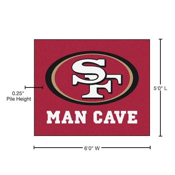 NFL - San Francisco 49ers Man Cave Tailgater Rug 5'x6'