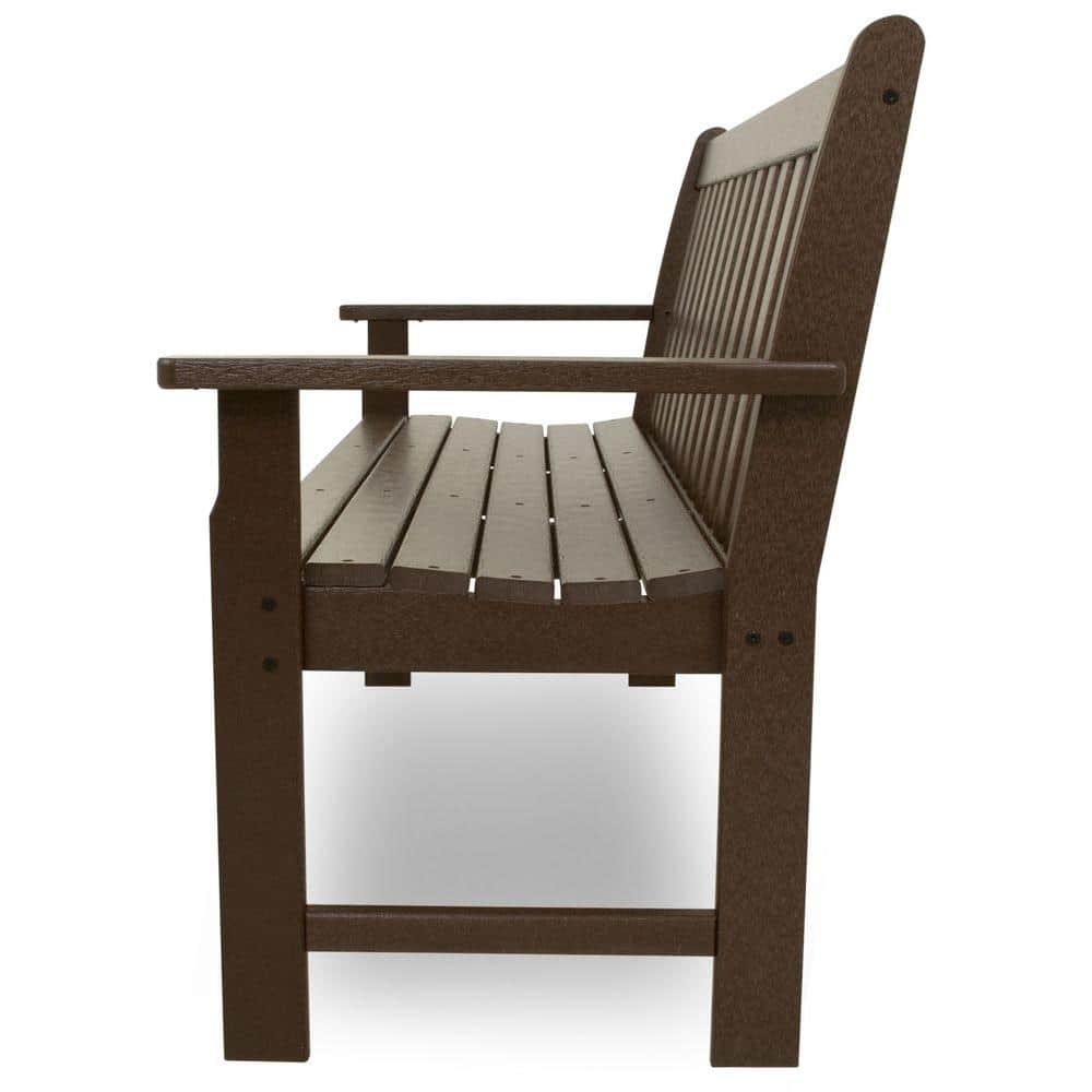 Mahogany 60" Recycled Plastic Outdoor Patio Bench