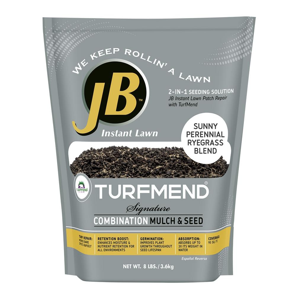 JB INSTANT LAWN JB 8 lbs. Signature Sunny Perennial Ryegrass Blend with  TurfMend tmsun8 - The Home Depot