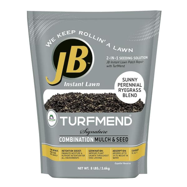 JB INSTANT LAWN JB 8 lbs. Signature Sunny Perennial Ryegrass Blend with TurfMend