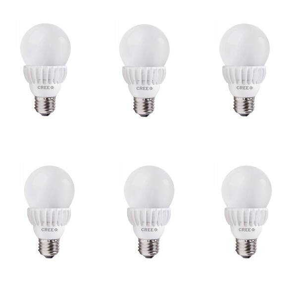 Cree 75W Equivalent Daylight (5000K) A19 Dimmable LED Light Bulbs (6-Pack)