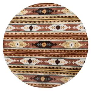Ryder Multi-Color 10 ft. x 10 ft. Round Native American/Tribal Area Rug