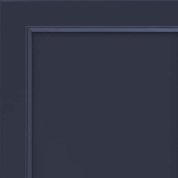 KraftMaid Bingham 7 5/16 in. W x 3/4 in. D x 7 5/16 in. H Quarter Cabinet Door Sample in Midnight