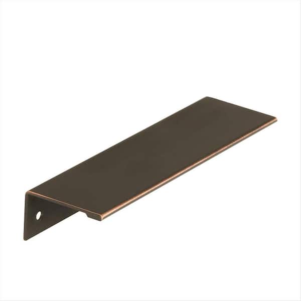 Amerock Edge Pulls 5-1/16 in. (128mm) Modern Oil-Rubbed Bronze Cabinet Edge Pull