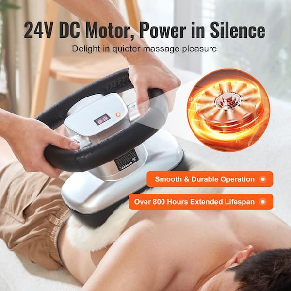 health touch back massager vibration + heat VEVOR Chiropractic Body Massager 400 to 4600rpm Variable Speed Vibrating  Therapy Massager Handheld Back Neck Shoulder BXJWJDSBBD008S15UV1