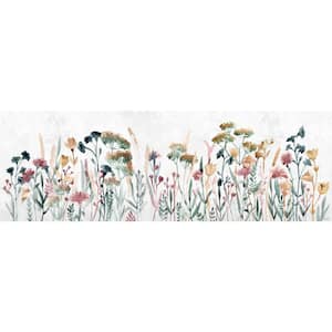 "Field of Flowers" by Marmont Hill Unframed Canvas Nature Wall Art 10 in. x 30 in.