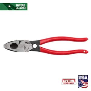 9 in. Lineman's Pliers with Thread Cleaner / Fish Tape Puller and Dipped Grip