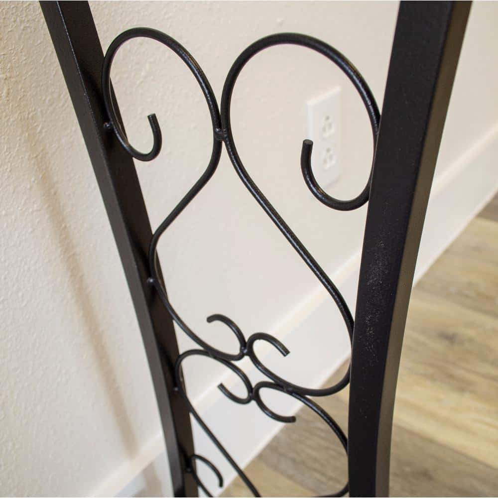 Black Steel Scrollwork Aquarium Stand for 20 Gallon Tanks