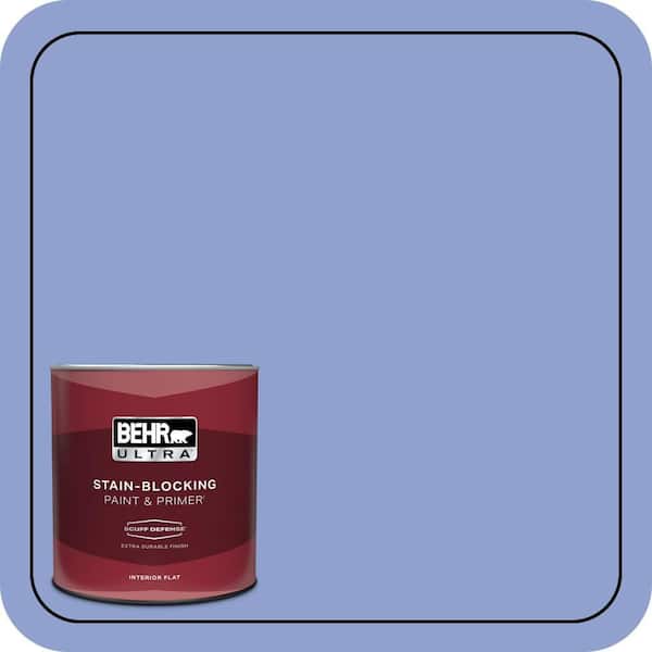 BEHR ULTRA 1 qt. #600B-4 Pageant Song Extra Durable Flat Interior Paint & Primer