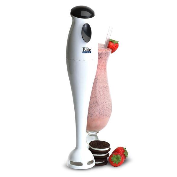 Elite Cuisine Ehb-2425x White Hand Blender with Detachable