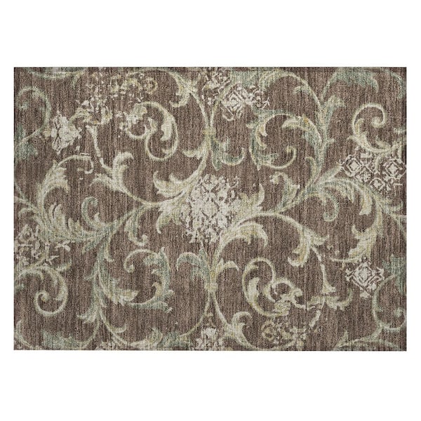 Chantille Machine Washable Indoor/Outdoor Abstract ACN3012 Coffee 2 ft. x 3 ft. Accent Rug
