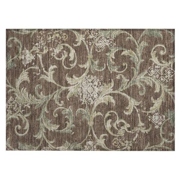 Chantille Machine Washable Indoor/Outdoor Abstract ACN3012 Coffee 3 ft. x 4 ft. Area Rug