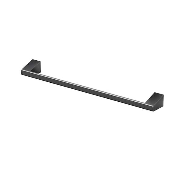 Gatco A-Line 18 in Wall Mounted Towel Bar in Matte Black