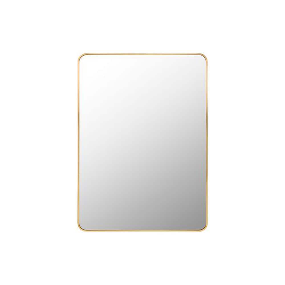 30 in. W x 40 in. H Rectangular Metal Framed Wall Bathroom Vanity Mirror in