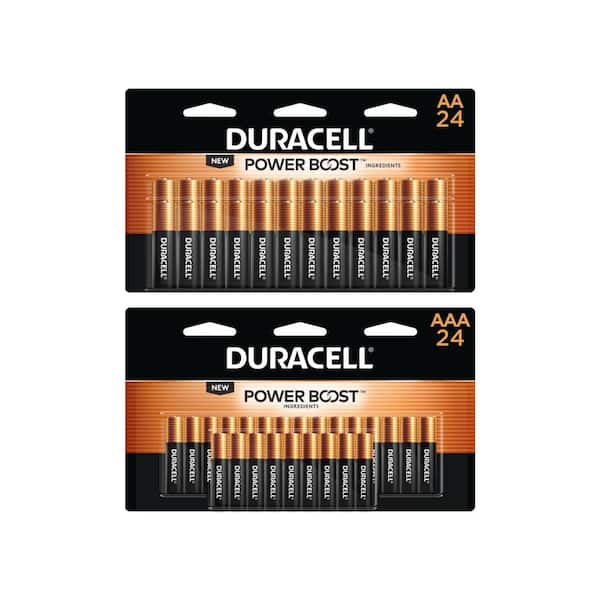 Duracell Coppertop Alkaline 24-Count AA and 24-Count AAA Battery Variety Pack (48 Total Batteries)