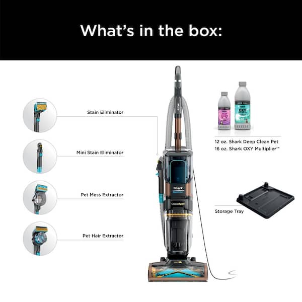 Carpetxpert Hairpro Pet with StainStriker, Corded Deep Rug and Upholstery Upright Carpet Cleaner in Metallics