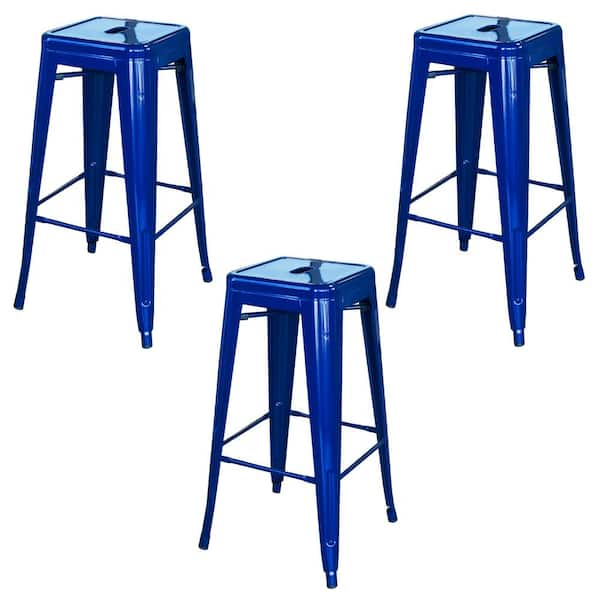 metal bar stools set of 3