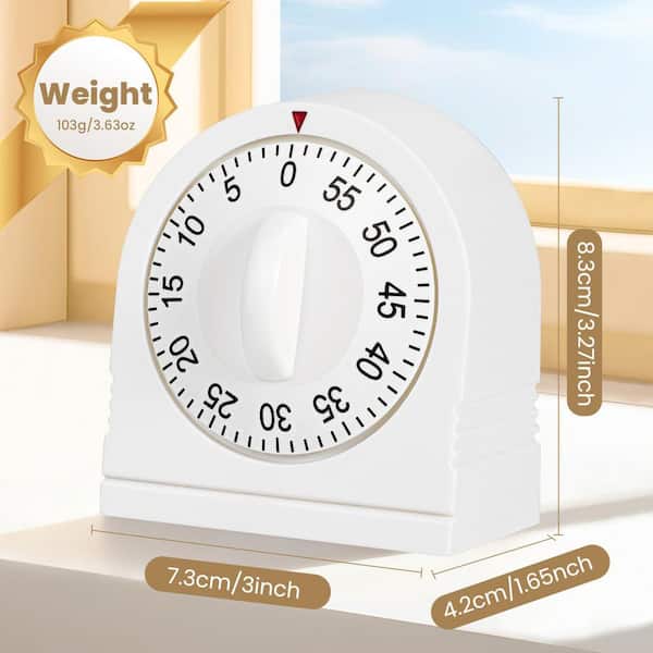 Esepony Kitchen Cooking Timer with 60 Minute Wind Up, 100