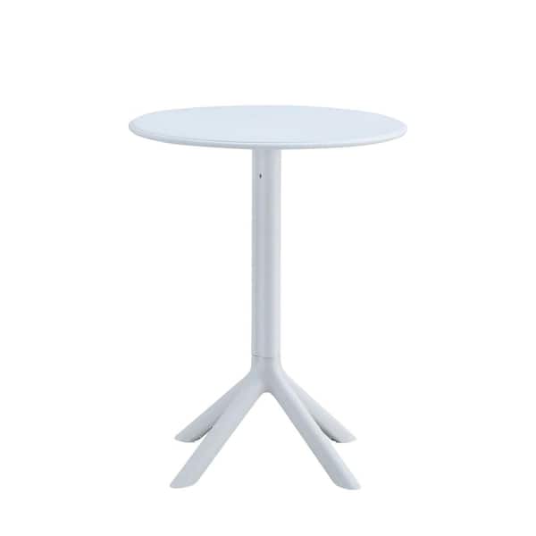 Cubilan 3-Piece Plastic Arm Chair Bistro GRS Premium Ocean Plastic, White