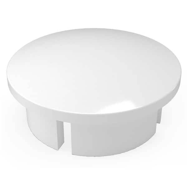 Formufit 2 in. Furniture Grade PVC Internal Dome Cap in White (10-Pack)