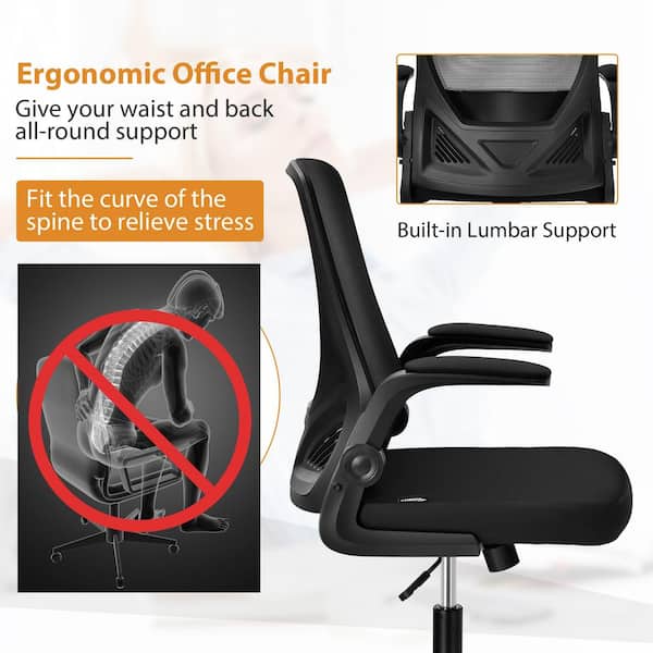 Ergonomic Office Chair, High Back Office Chair with Lumbar Pillow and  Retractabl