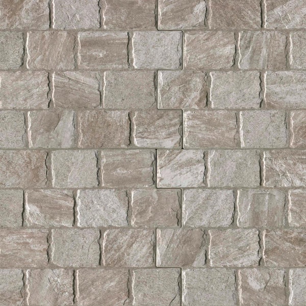 MSI Larkstone Gris 17 in. x 26 in. Matte Porcelain Stone Look Floor and Wall Tile (12.28 sq. ft./Case)