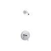 KOHLER Pitch 1-Handle Shower Trim Kit in Polished Chrome (Valve Not Included) TLS97077-4-CP