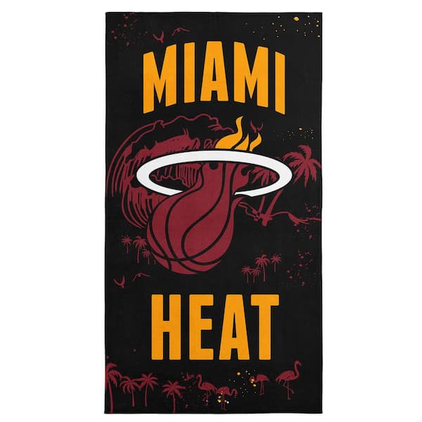 THE NORTHWEST GROUP NBA Heat Tide Cotton/Polyester Blend Graphic Multicolor Printed Beach Towel