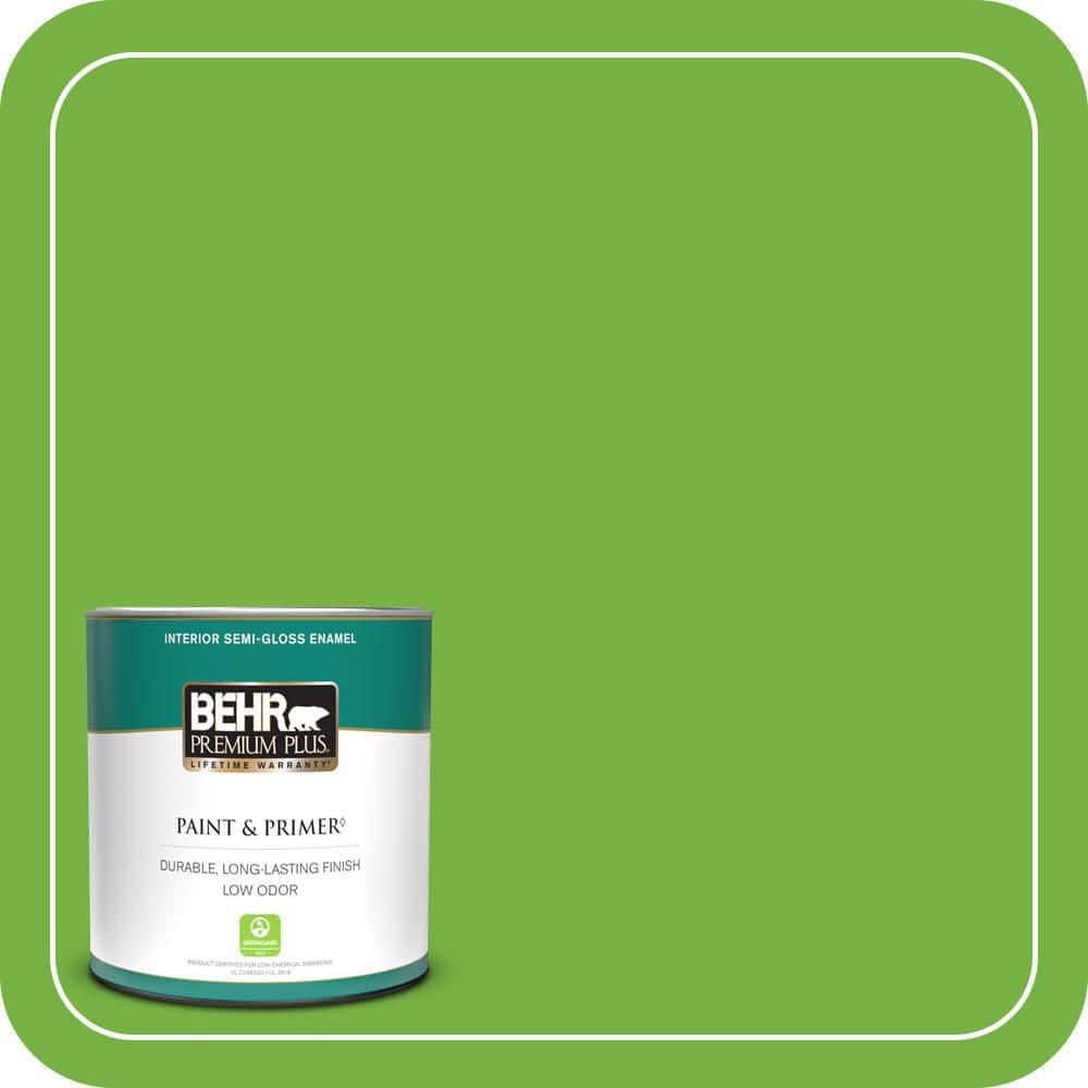 1 qt. #S-G-430 Sparkling Apple Semi-Gloss Enamel Low Odor Interior Paint & Primer price history on PriceWatchPro