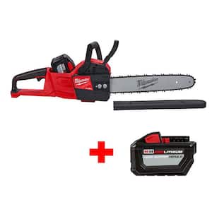 M18 FUEL 16 in. 18-Volt Lithium-Ion Brushless Battery Chainsaw Kit with Two High Output 12.0Ah Batteries