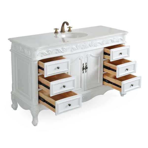 Benton Collection Beckham 56 in. W x 22 in D. x 36 in. H Bath
